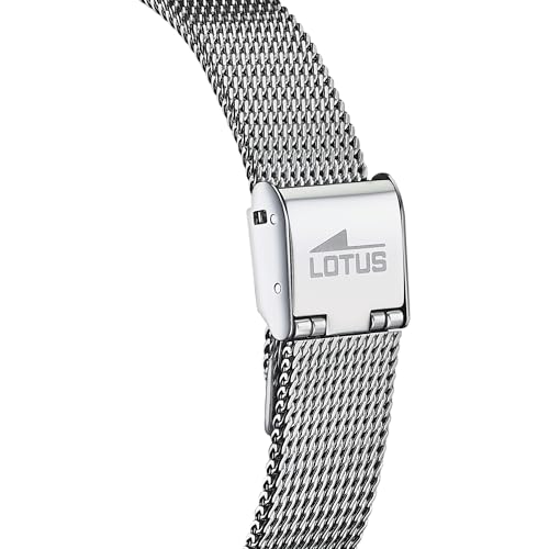 Variante de LOTUS relojes mujer esfera rosa correa acero plateado