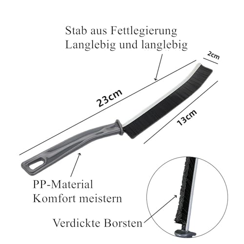 MUTORE Hartborsten Eckenreinigungsbürste 4 Stück,Fugenreinigungsbürste,Spaltreinigungsbürste,Fensterrillen Reinigungsbürste Fugenreinigungsbür für Bad,Küche,Bodenfliesen