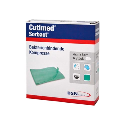 Compresses Cutimed Sorbact 4 x 6 cm pour soin des plaies et cicatrisation