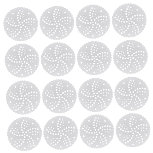 Unomor 500pcs Oil Absorbing Baking Papers Round Lace Sheets Kitchen Silicon Paper Dish Liners for Bbq Baking Cooking