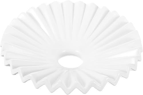 Angoily Pantalla de luz plisada de cerámica vintage plisada cubierta de luz colgante de repuesto pantalla de lámpara de lámpara de techo diseño de