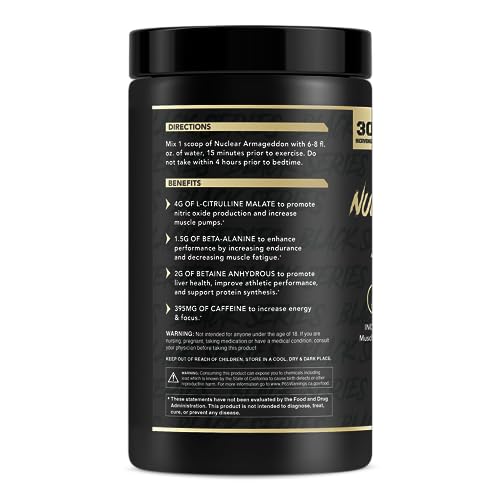 Image of Anabolic Warfare Nuclear Armageddon Pre Workout Powder Pre-Workout for Men & Women with L-Citrulline, Beta Alanine Powder and Caffeine (Orange Juice - 30 Servings)