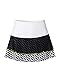 IDAWEN Sport Fashion - Falda para Padel o Tenis Deportiva para Mujer - Falda para Mujer con Short Deportivo - Ropa Deportiva de Mujer - Falda de Deporte de Mujer - Color Blanco y Negro