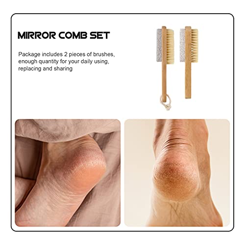 Minkissy 2 stuks houten nagelkwasten hout vingernagel penseel dop vinger nagelborstel reiniging nagelborstel manicure… - Afbeelding 4
