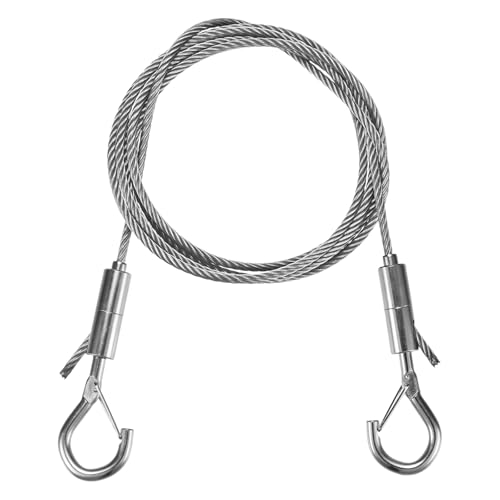 Image of M METERXITY 1-Pack Adjustable Picture Hanging Wire Kit, 2mx4mm Mirror Hanging Wire, Holds Up to 882lbs(400kg) 6.6FT Picture Frame Wire for Billboards /Basket /Flowerpot