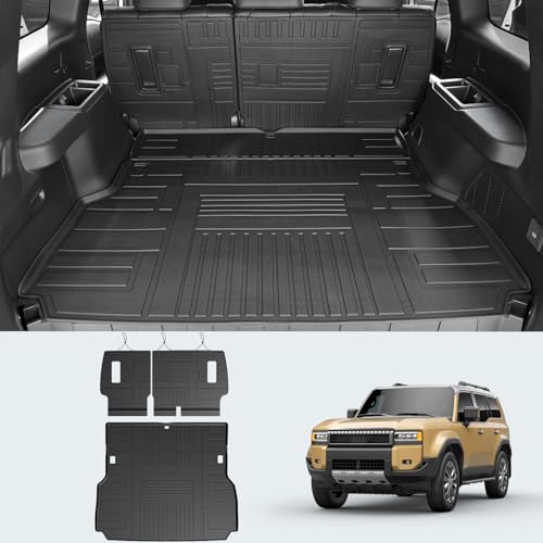 LUMWAY Cargo Mat for Toyota Land Cruiser 2026 2025 2024, Trunk Mat with Backrest Mat All Weather...