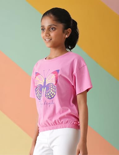 Image of Amazon Brand - Symbol Girl's Graphic Relaxed Fit T-Shirt