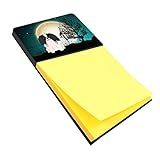 Halloween Scary Pekingnese Black & White Sticky Note Holder