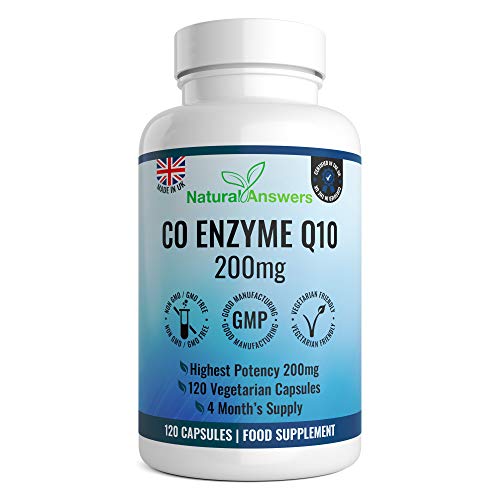 Coenzyme q10 200mg co q10 CoQ10 200mg Co Enzyme Q10 120 coenzyme q10 coenzyme-q10 Capsules 4 Months Supply of coq10 Tablets co- Enzyme q10 co enzymes co Enzyme UK Manufactured by Natural Answers