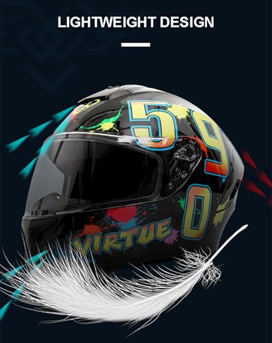 Casque de moto Bluetooth homologué ECE intégral double visière XXL