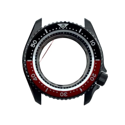 1 SKX007 P[X  NH35/NH36/4R/6R h 20Bar gݗĎvP[X 3.8ʒuP[X 28.5mm (Black-4)