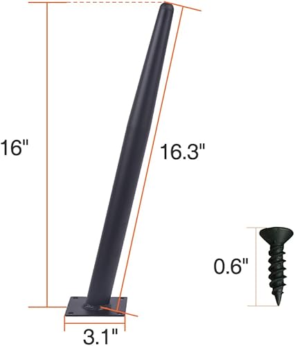 Miniatura 10 de Patas de metal para mesa de escritorio de 28 pulgadas de alto, patas de mesa de comedor en forma de H, patas de acero para muebles, paquete de 2