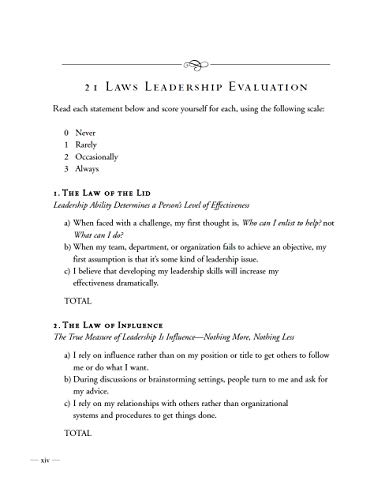 The 21 Irrefutable Laws of Leadership Workbook: Revised & Updated - Image 7