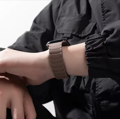 Image of Printme Silicone Sport Magnetic Band Compatible with Apple Watch 42 mm 44 mm 45 mm 46 mm 49 mm, Adjustable Strap for iWatch Series SE Series 1-8, Ultra 2 /3