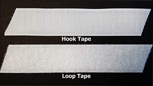 Royal Valcro Tape Hook and Loop for All Purpose use - Non Adhesive - 20mm Width- 0.75 inch- 3/4 Inch (10 Meter, White) 1