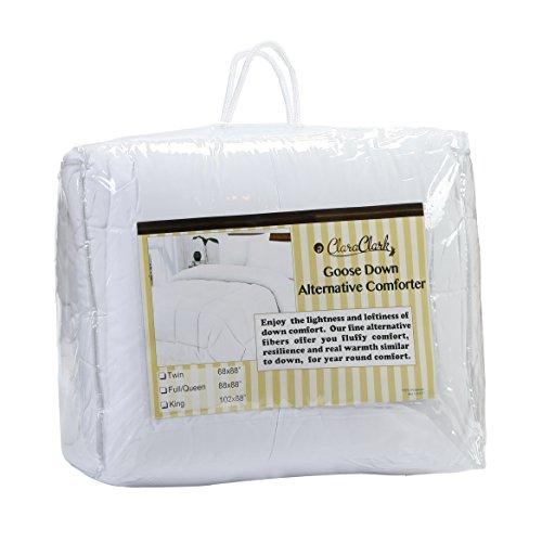 image for Clara Clark Full/Queen Size Comforter Goose Down Duvet - White, Hypoal