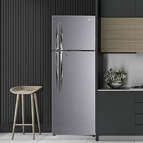 Image of LG 308 L 3 Star Frost-Free Smart Inverter Double Door Refrigerator Appliance (GL-S322RDSX, Dazzle Steel, Convertible & Multi Air Flow, 2022 Model)