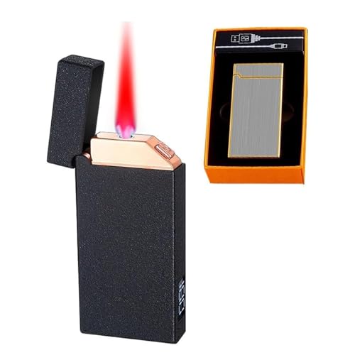 Encendedor de llama ajustable con cámara de aire visible y diseño de metal 2