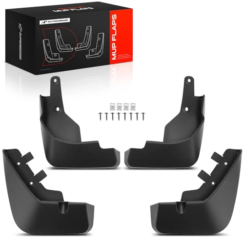 Image of A-Premium Mud Flaps Compatible with Nissan Rogue 2024 2025 Sport Utility, No Drilling Required Mud Guards with Hardware Accessories, Set of 4 Front and Rear