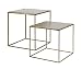 Produktbild Couchtisch Beistelltisch Tisch METALLIC Wohnzimmertisch Set Design antik Messing (inklusive aktueller Wohnzeitschrift)