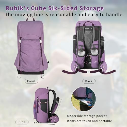 Naturehike Trekking Backpack 25L Lightweight Hiking Backpack Daypack (Purple) — 사진 3