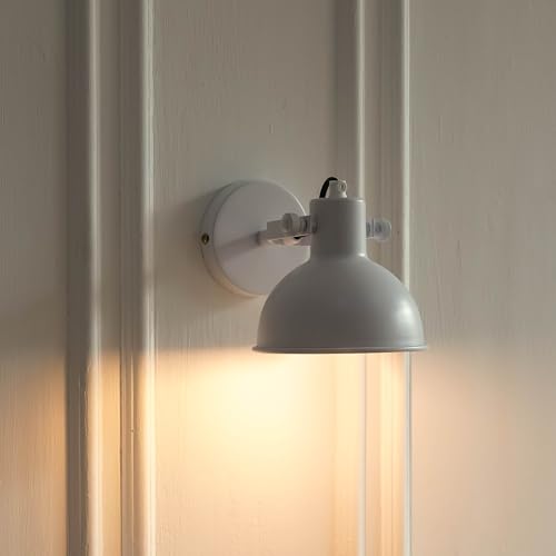 Image of Divine Trends Focus Reading Wall Light Matt White Polished for Reading Bedside, Living Room, Bathroom, Balcony, Industrial Use, Restaurants and Hotel Use | Wall Lamp - Pack of 1