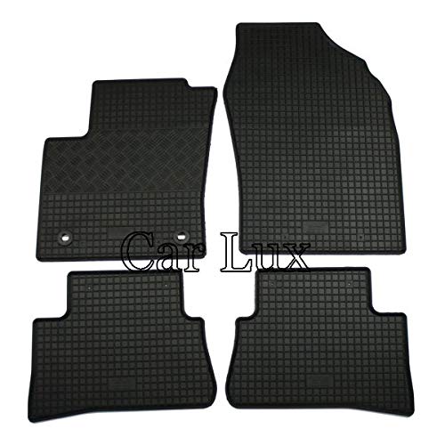 Car Lux DUO06036 - Alfombra Protector Maletero + Alfombras Alfombrillas de Goma a Medida para Toyota C-HR CHR Desde 2016-