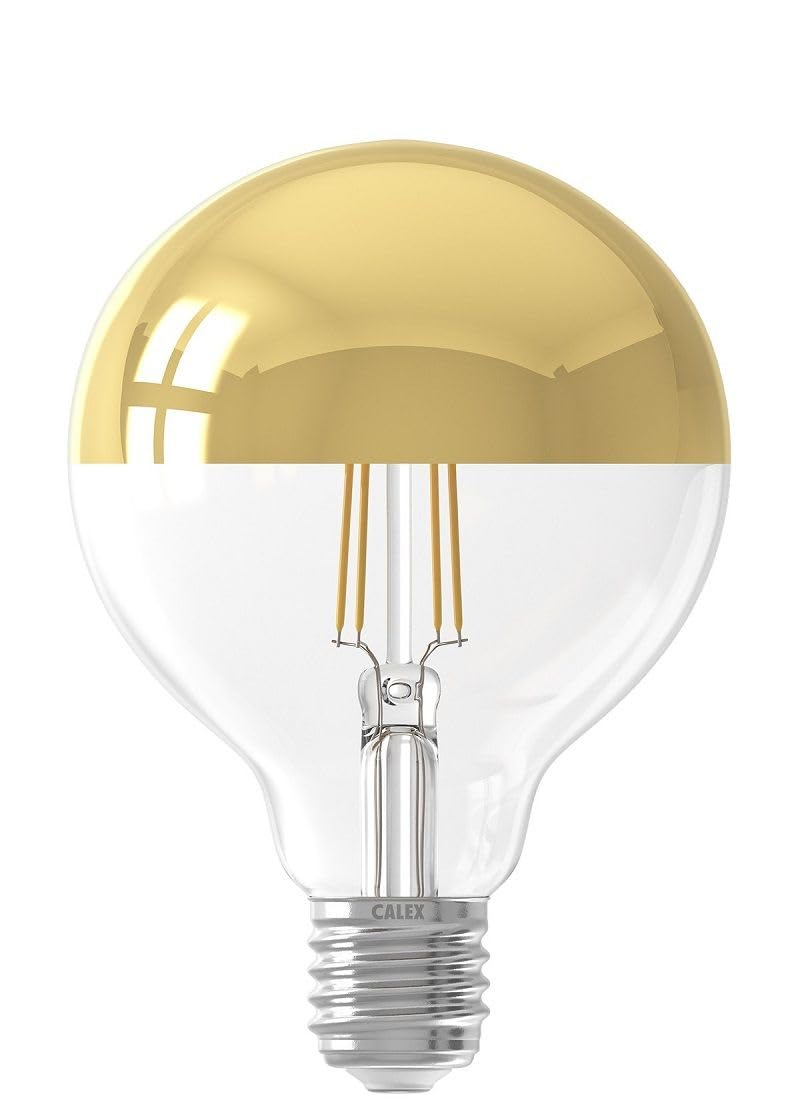 Calex LED Crown Gold 95mm Globe 1800K CRi90 4W 240V ES Dimmable