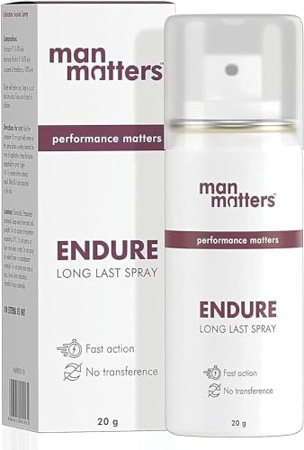CROV Man Matters Endure Long Last Spray para homem, seguro e eficaz, embalagem de 1, 20 gramas