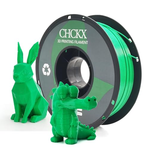 CHCKX PETG 3D Printer Filament Green 1.75MM 1KG(2.2lbs) for Most 3D Printers
