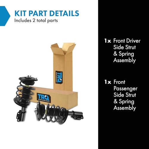 Image of TRQ Front Driver and Passenger Side Strut and Spring Assembly Set | For 06-11 Buick Lucerne without Magnetic Ride Control 06-10 Cadillac DTS without Magnetic Ride Control