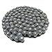 Compatible for Generic 08B-1 Roller Chain Industrial Transmission Chain Pitch 12.7mm for 08B Sprocket 1.5 Meters Length(Full Buckle(2PCS))