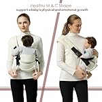 Toddler Sling Carrier, Toddler Carrier Sling Easy to Use, Baby Sling Hip Carriers with Backrest, Beige - Image 4