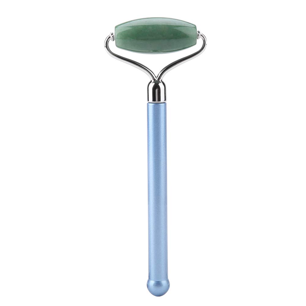 Natürlicher Jade-Roller Für Das Gesicht, Jade-Gesichtsroller, Gesichtsmassageroller Zur Hautverjüngung, Anti-Aging-Hautpflege-Werkzeug(Blauer Stab)
