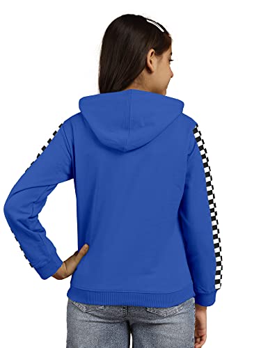 Image of KYDA KIDS Girl's Cotton Hooded Neck Hoodies - Sweatshirt with Hoodies Full Sleeves Girls Winter Wear, Long Sleeve Sweatshirts for Girls - Regular Fit