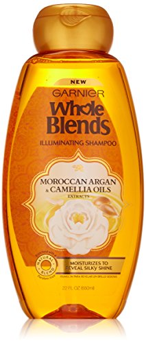 Garnier Whole Blends Shampoo with Moroccan Argan & Camellia Oils Extracts, 22 Fl Oz (Pack of 1), Moroccan Argan & Camelilia Oils