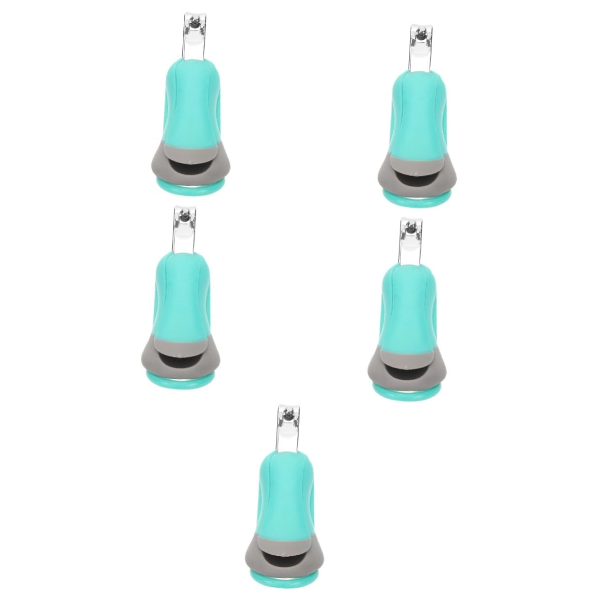 ibasenice 5piezas Cortaúñas De Acero Inoxidable Con Lupa Portátil Para Pedicura y Manicura Diseño Ergonómico Para Adultos y Seniors Fácil De Usar y Limpiar