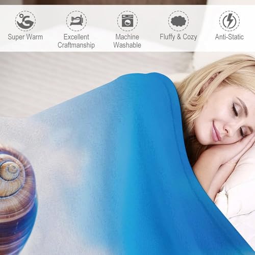 Couverture escargots flanelle chaude literie douillette lit