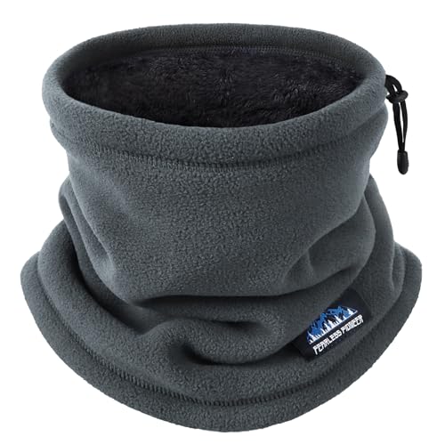 Eoslya Winter Neck Warmer - Thermal Mens Snood Scarf, Polar Fleece Lined Warm Neck Scarf, Neck Gaiters Face Warmer Gifts for Men/Him/Dad/Husband Skiing Motorbike Motorcycle Cycling Running UK