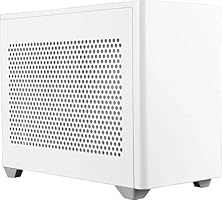 AVGPC Mini-X Gaming PC - Ryzen 7 5700X RX 9060 XT 8G VRAM, 16GB DDR4 RAM, 1TB NVME M.2 SSD, Heat-Pipe Cooler, ARGB Fans, WiFi/AC, mini Case, Windows 11 White