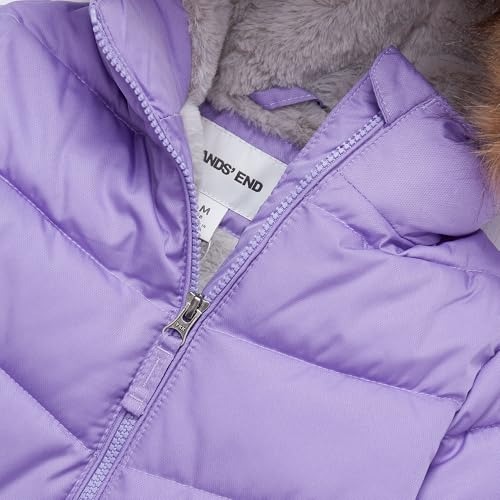 Lands' End Girls Fleece Lined Parka Medium Light Plum3