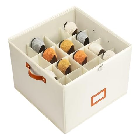 Delamu Shoe Organizer with Clear Cover Cover