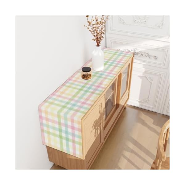   Linen-Buffalo-Check-Plaid-Spring-Table-Runner-72-Inches-Long-Farmhouse-Spring-Summer-Easter-Home-Kitchen-Dining-Room-Table-Decorations