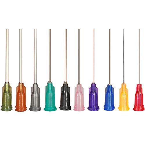 Precision Applications Of Glue, 3Ml 5Ml Syringes And Blunt Tip Needles(14 15 16 18 19 20 21 22 23 25 Ga), For Liquid Measuring, Craft Paint, Epoxy Resin, Oil Or Adhesives Applicator #TOP1