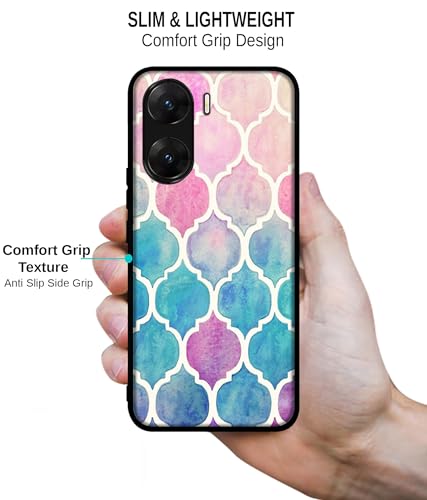 Image of Patterns Art Design Premium 2D Printed Metal Back Case Cover for Vivo V29E 5G