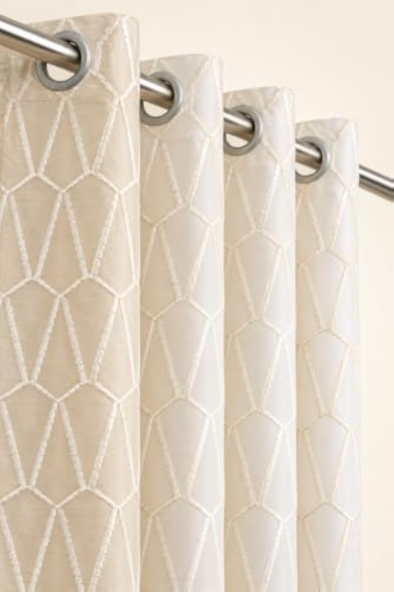 Decorative Cream Net Door, 7 ft Height x 4 ft Width
