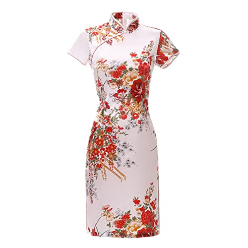 anna garden Vestido feminino de renda elegante elegante Cheongsam moderno Orientale sem mangas Qi Pa