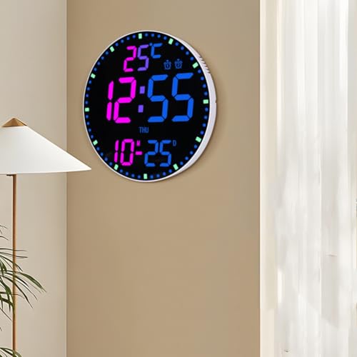 Horloge électronique numérique Colorverie contre les reflets de lumière