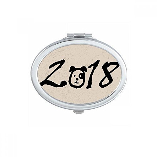 Miroir de poche Chien 2018 petit cadeau mignon pour vos proches - 2