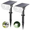 Linkind Solar Lights Outdoor Waterproof Landscape Spotlight Daylight 2 Pack
